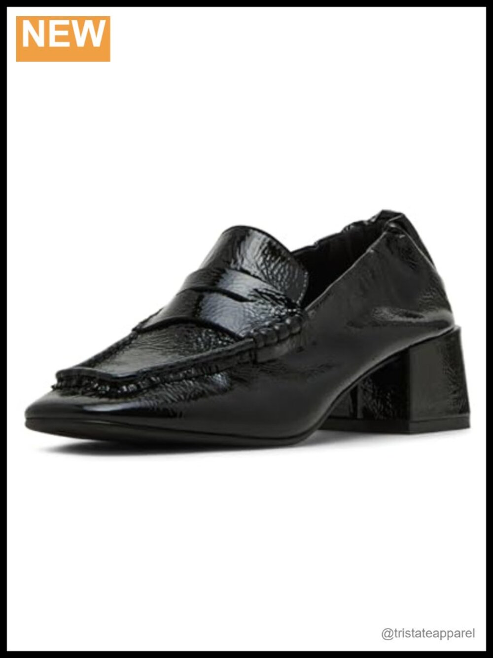 Steve Madden Estee Pointed Toe Block Heel Slip On Pump